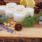 Load image into Gallery viewer, Frozen Forest Scented Soy Wax Tea Light Candles

