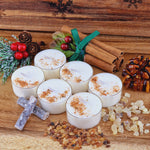 Load image into Gallery viewer, Cinnamon Frankincense &amp; Cedarwood Scented Soy Wax Tea Light Candles
