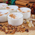 Load image into Gallery viewer, Cinnamon Frankincense &amp; Cedarwood Scented Soy Wax Tea Light Candles
