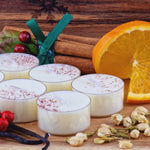 Load image into Gallery viewer, Cranberry, Orange &amp; Cinnamon Scented Soy Wax Tea Light Candles
