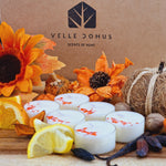 Load image into Gallery viewer, Pumpkin, Tonka &amp; Vanilla Scented Soy Wax Tea Light Candles
