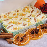 Load image into Gallery viewer, Christmas Spice Scented Soy Wax Tea Light Candles Gift Box | 12 Tealight Candles Gift Set
