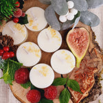 Load image into Gallery viewer, Festive Fig &amp; Snowberry Scented Soy Wax Tea Light Candles
