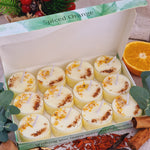 Load image into Gallery viewer, Spiced Orange Scented Soy Wax Tea Light Candles Gift Box | 12 Tealight Candles Gift Set
