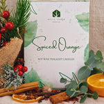 Load image into Gallery viewer, Spiced Orange Scented Soy Wax Tea Light Candles Gift Box | 12 Tealight Candles Gift Set
