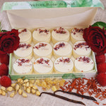 Load image into Gallery viewer, Velvet Rose &amp; Oud Scented Soy Wax Tea Light Candles Gift Box | 12 Tealight Candles Gift Box
