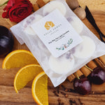 Load image into Gallery viewer, Damson Plum, Rose &amp; Patchouli Scented Soy Wax Tea Light Candles
