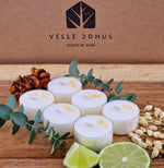 Load image into Gallery viewer, Himalayan Cedar &amp; Jasmine Scented Soy Wax Tea Light Candles
