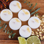 Load image into Gallery viewer, Himalayan Cedar &amp; Jasmine Scented Soy Wax Tea Light Candles

