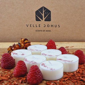 Amber & Cedarwood Scented Soy Wax Tea Light Candles