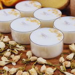 Load image into Gallery viewer, VS Fragrances 6 Tea Lights Relaxing Ylang Ylang Scented Soy Wax Tea Light Candles
