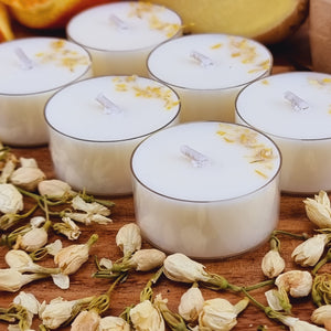 VS Fragrances 6 Tea Lights Relaxing Ylang Ylang Scented Soy Wax Tea Light Candles