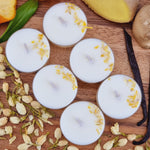Load image into Gallery viewer, VS Fragrances 6 Tea Lights Relaxing Ylang Ylang Scented Soy Wax Tea Light Candles
