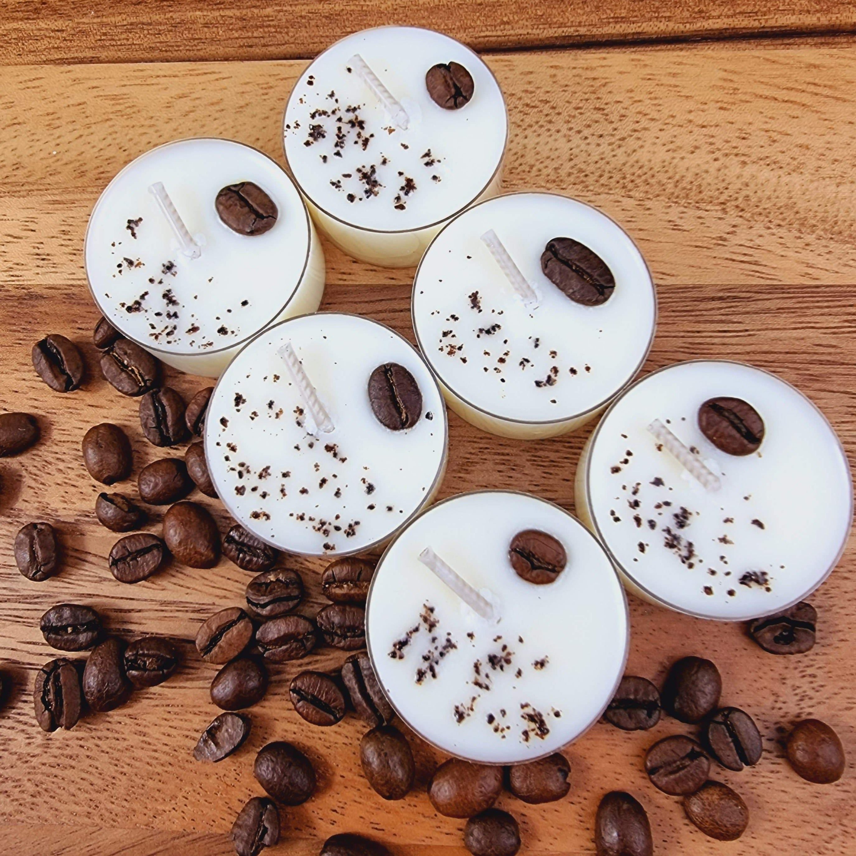 VS Fragrances Coffee Mocha Scented Soy Wax Tea Light Candles