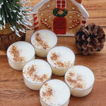 Load image into Gallery viewer, VS Fragrances Gingerbread Scented Soy Wax Tea Light Candles
