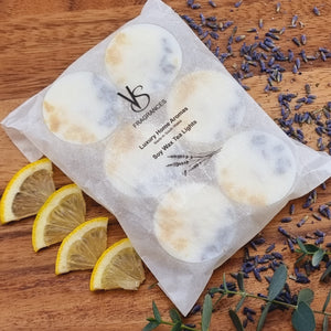 VS Fragrances Lemon and Lavender Scented Soy Wax Tea Lights