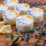 Load image into Gallery viewer, VS Fragrances Lemon and Lavender Scented Soy Wax Tea Lights
