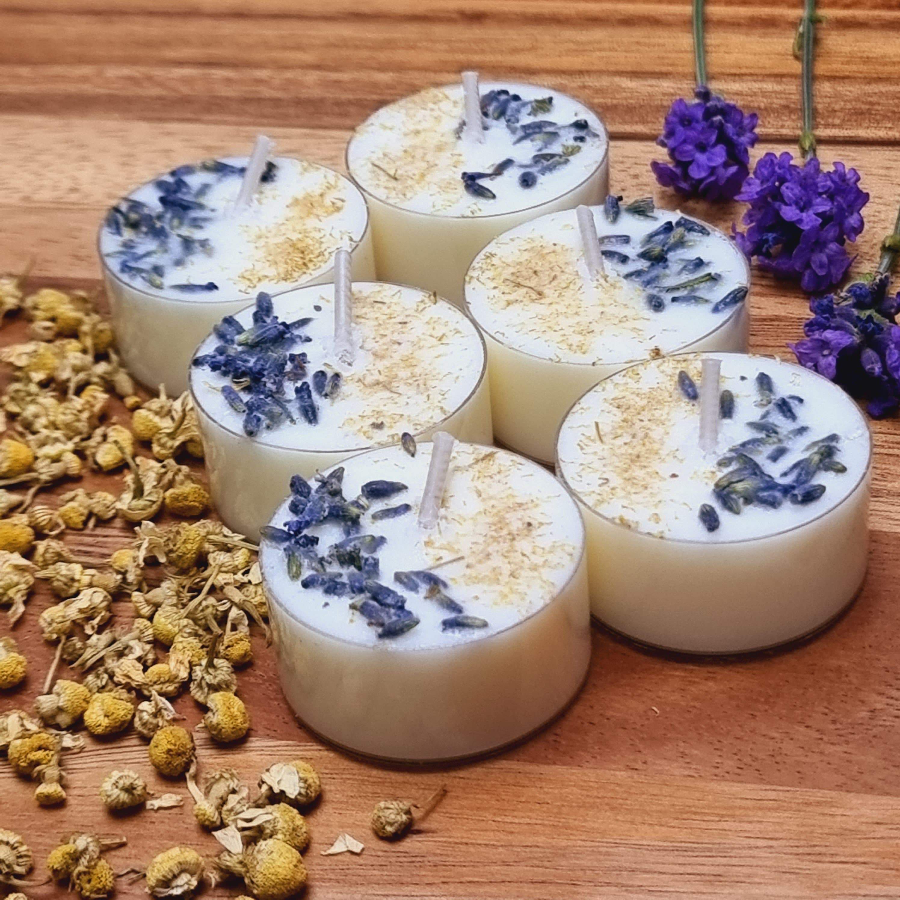 VS Fragrances Soy Wax Lavender and Chamomile Scented Tea Lights